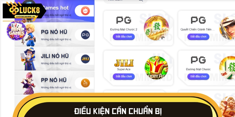 Một điều kiện cần đáp ứng để thực hiện đăng nhập dễ dàng